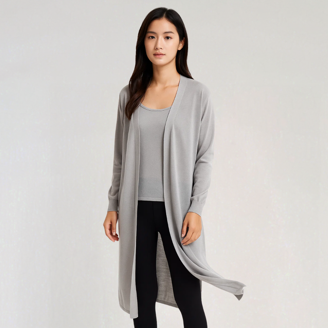 Lightweight Long Knit Cardigan for Women
