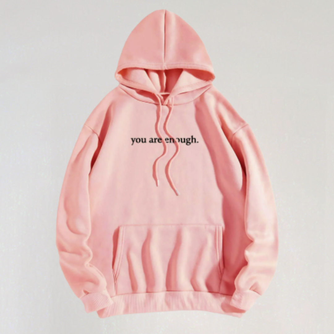 Inspirational Quote Hoodie | Oversized Graphic Hoodie for Women & Men