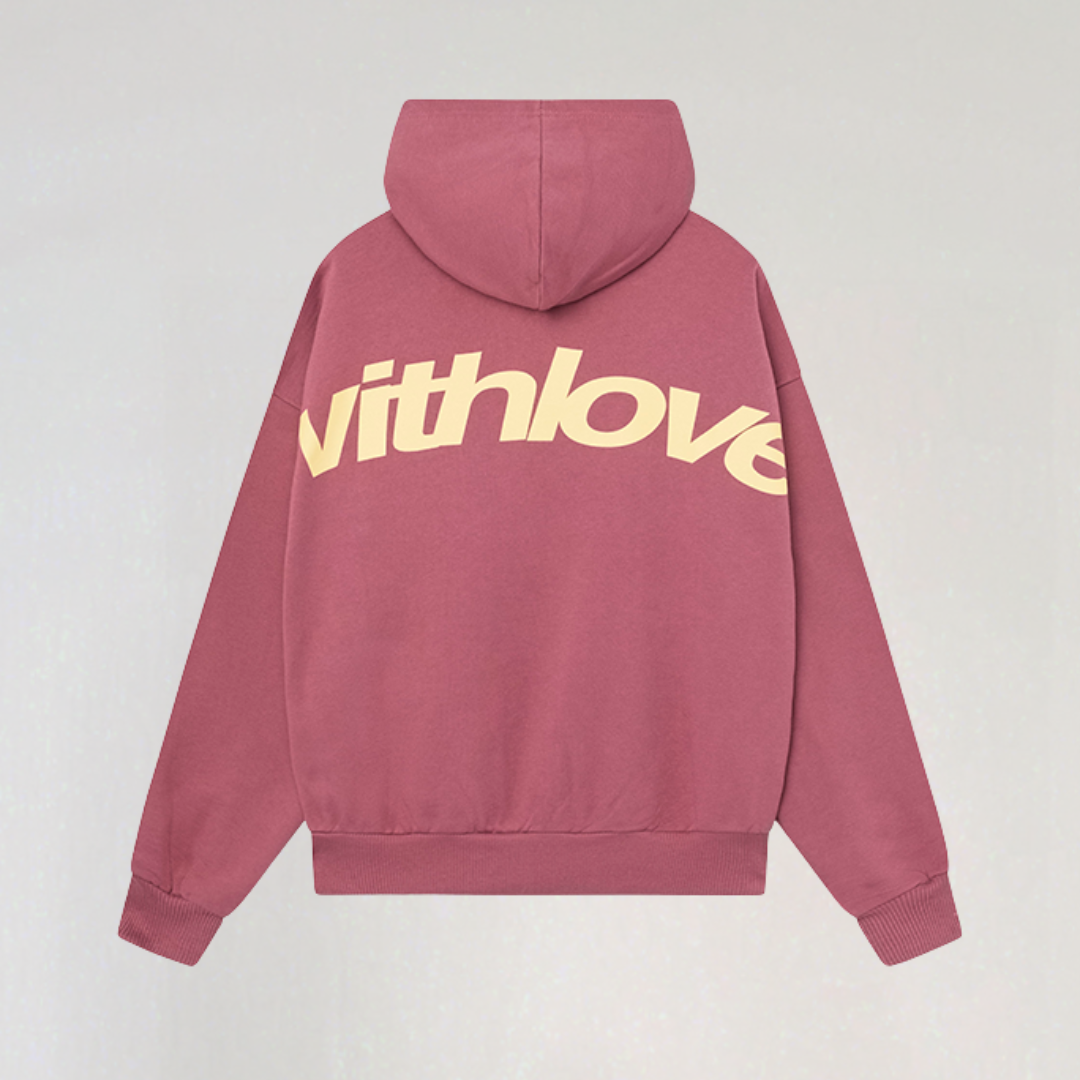 Oversized With Love Hoodie | Streetwear Graphic Hoodie for Men & Women