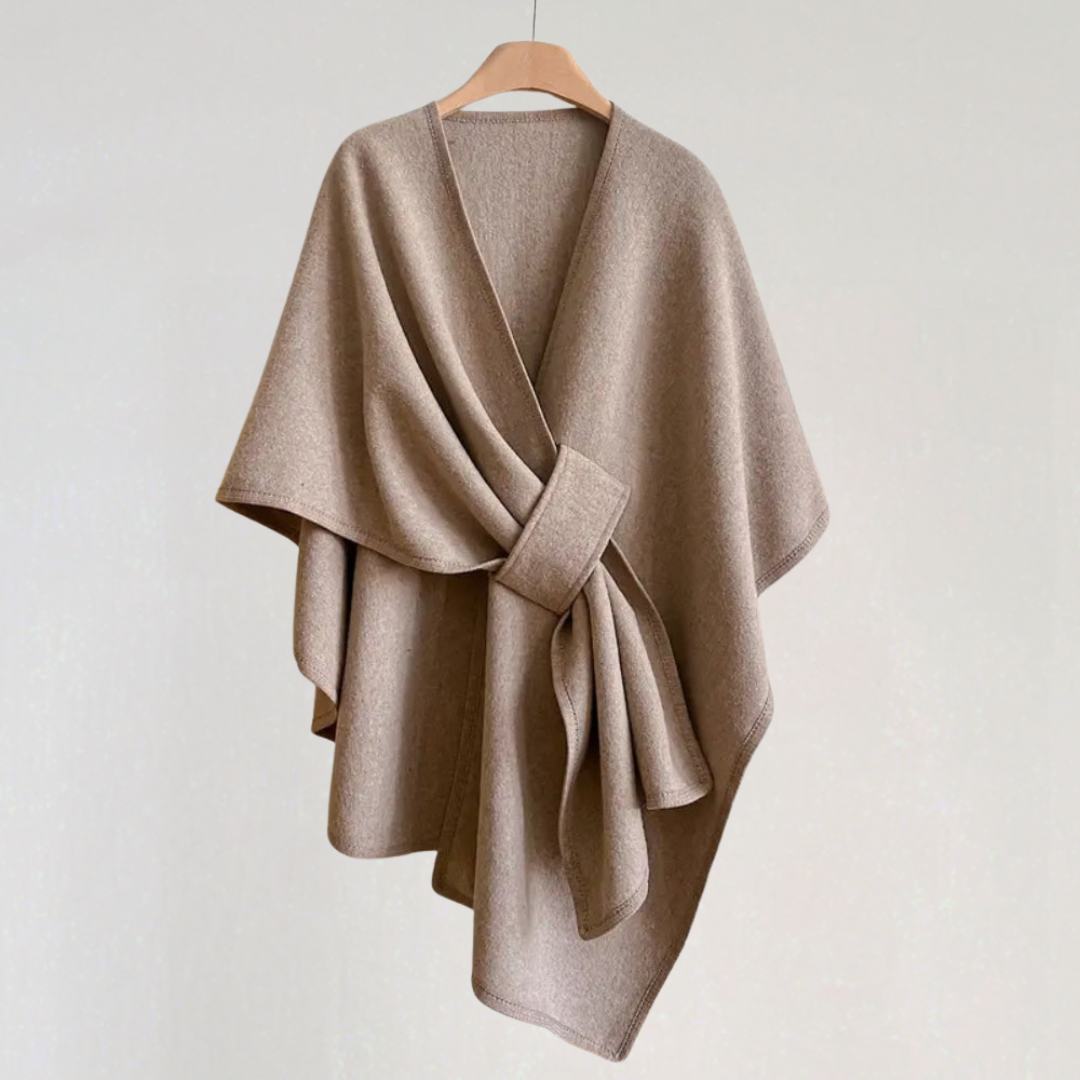 Elegant Wind-resistant Shawl Jacket for Women