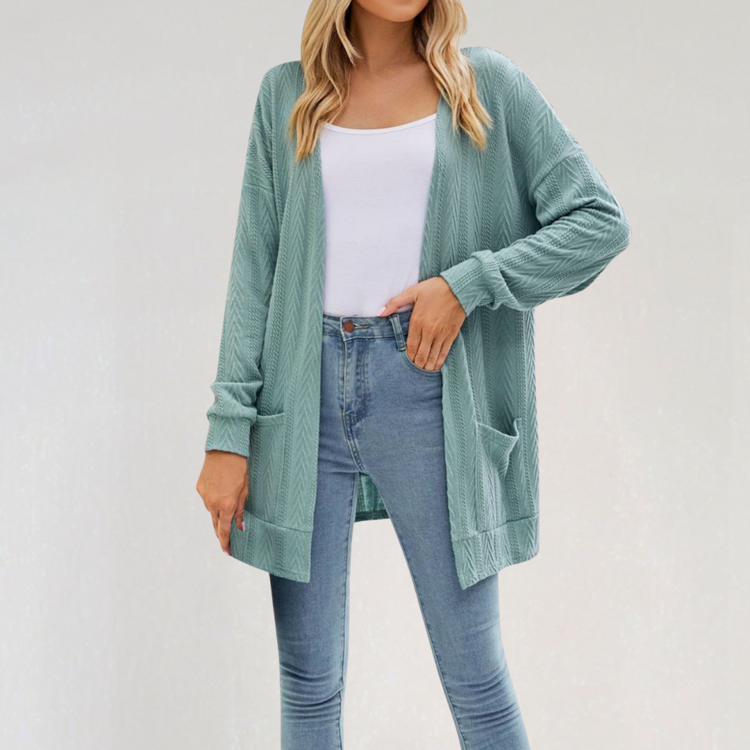 Textured Knit Cardigan | Lightweight Cozy Layering Essential