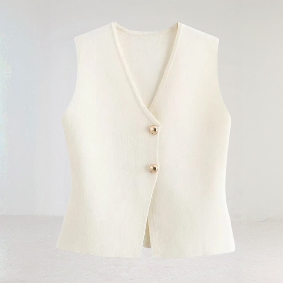 Elegant Buttoned Knit Cardigan