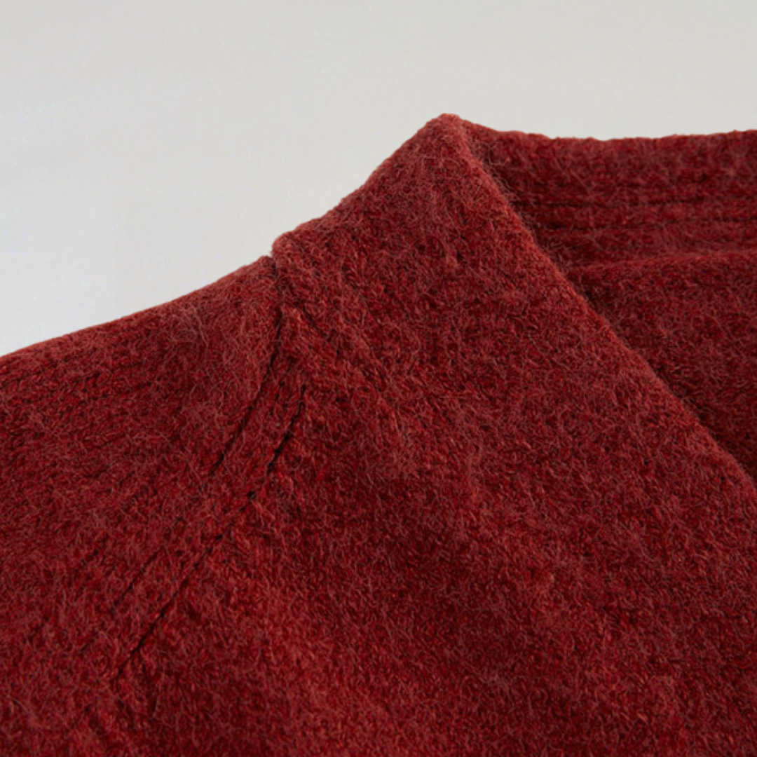 Premium Wool V-Neck Cardigan for Women
