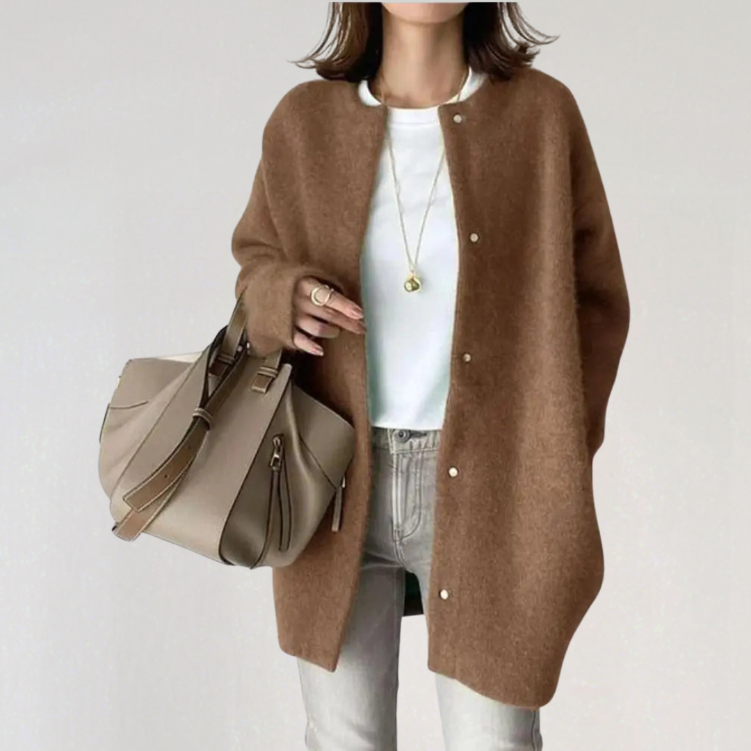 Oversized Wool Mohair Cardigan for Women