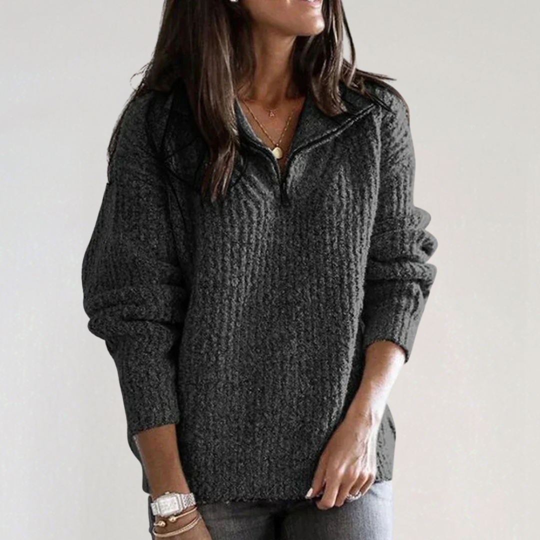 Women's half-zip sweater