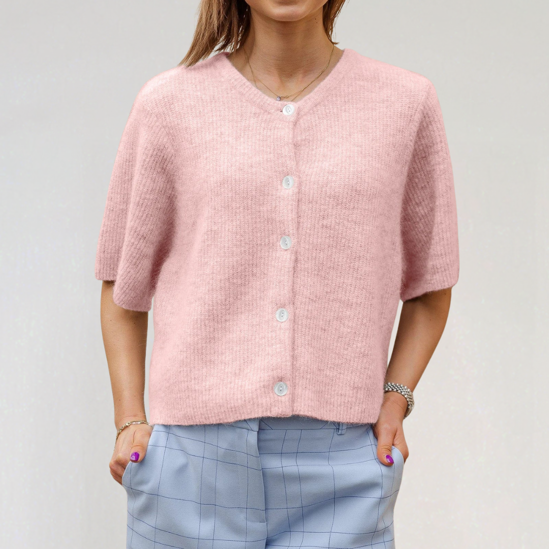 Elegant Short Sleeve Cardigan for Women