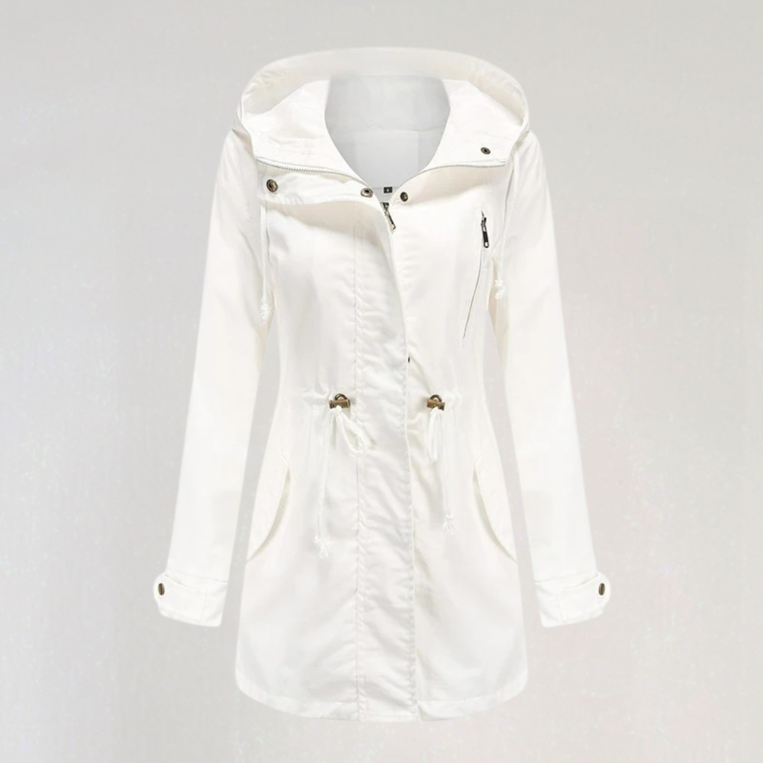 Waterproof Fall Rain Jacket with Hood | Lightweight Windbreaker Parka Coat
