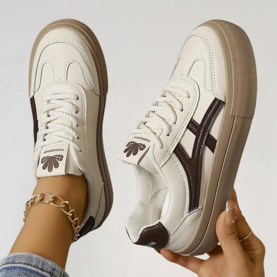 Orthopedic Low Sneakers with Rubber Sole