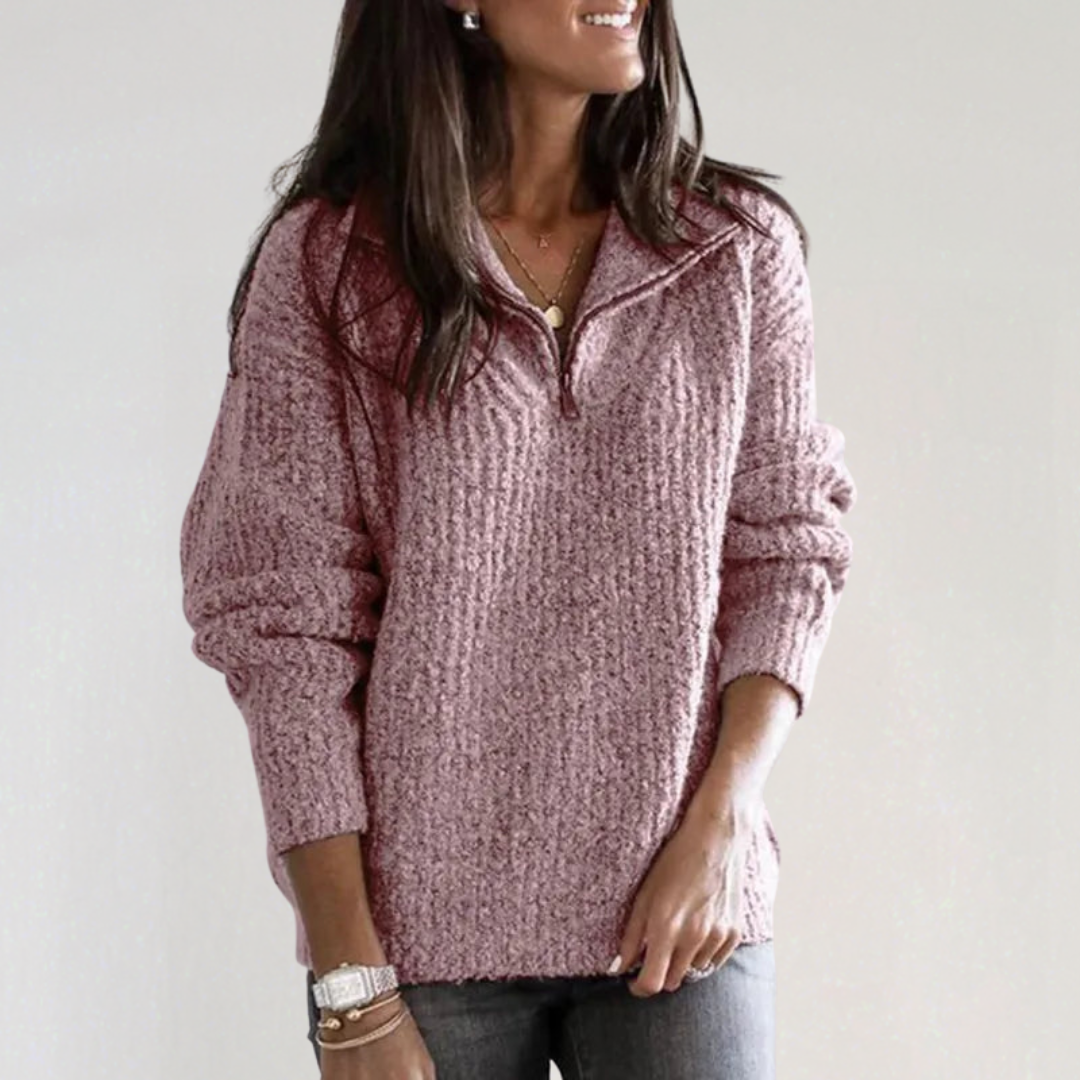 Women's half-zip sweater
