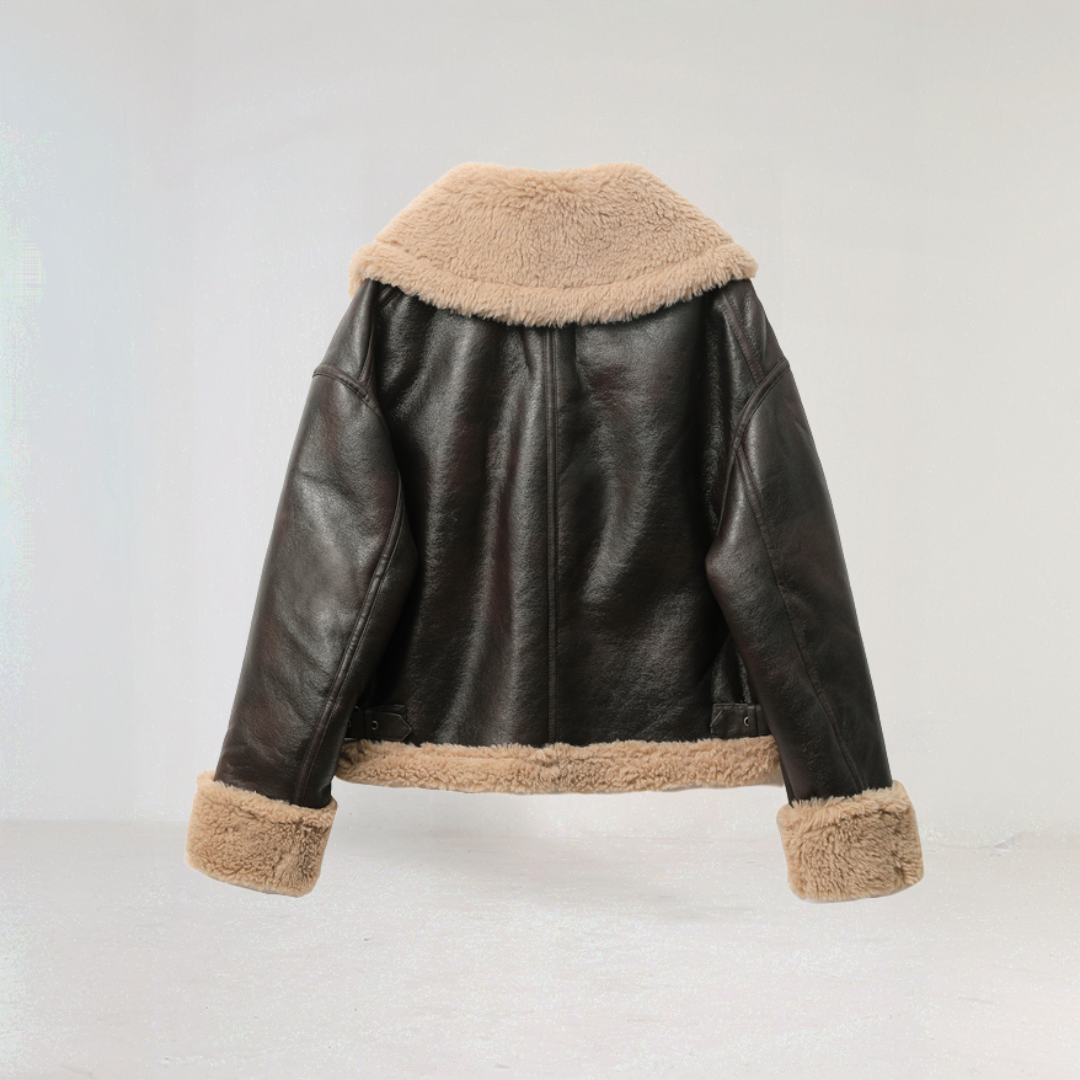 Vintage Shearling Aviator Jacket