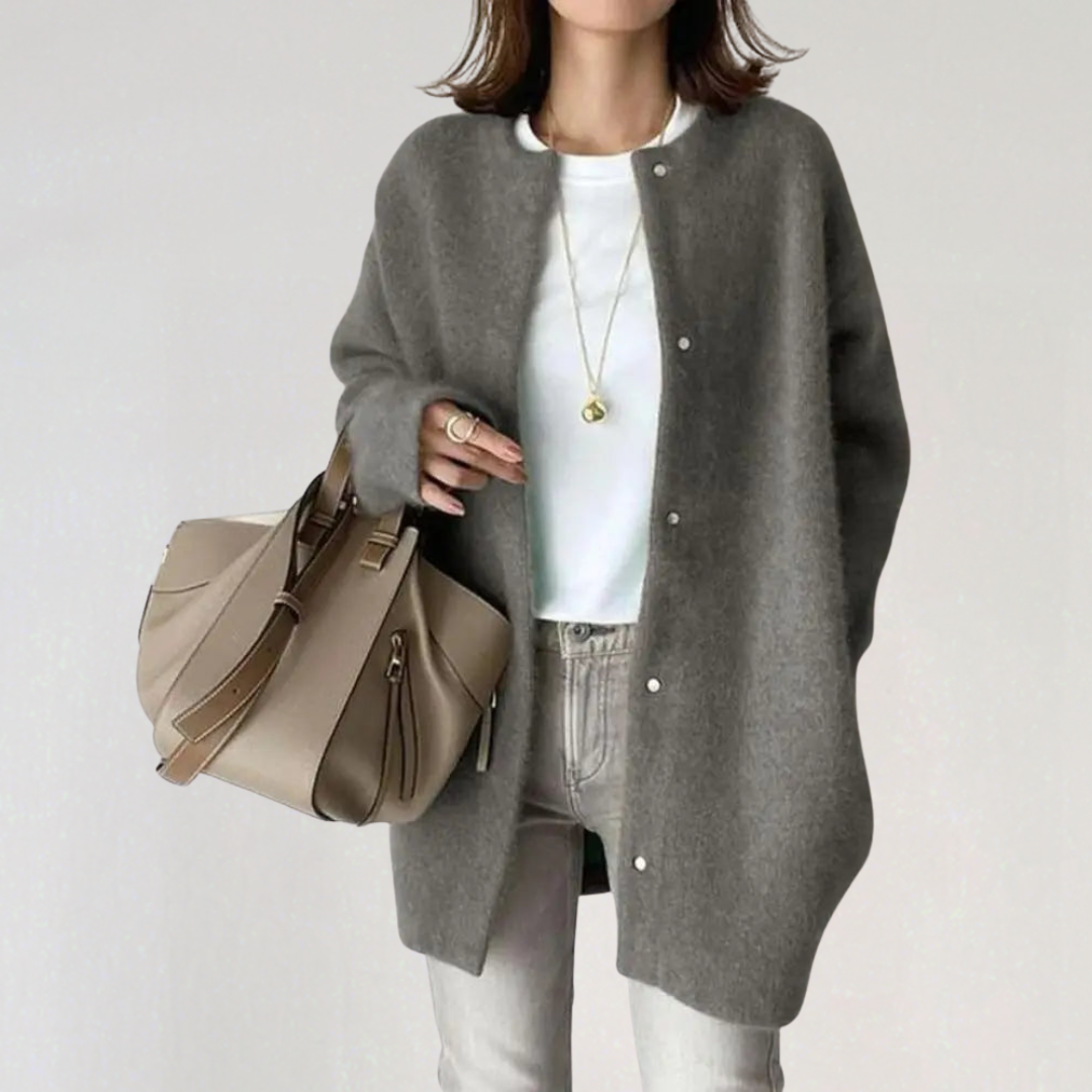 Oversized Wool Mohair Cardigan for Women