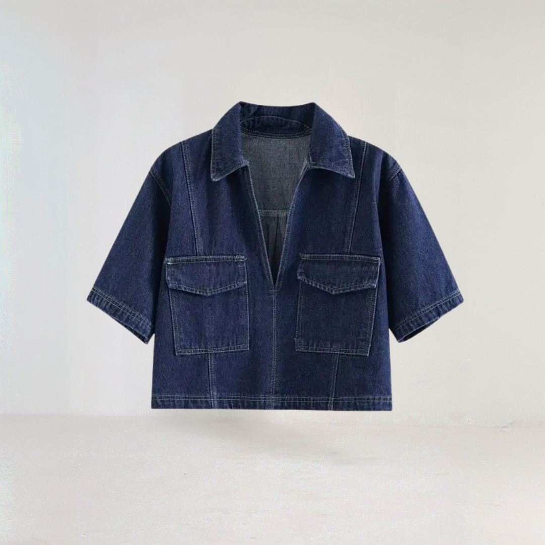 Cropped Denim Co-ord Set