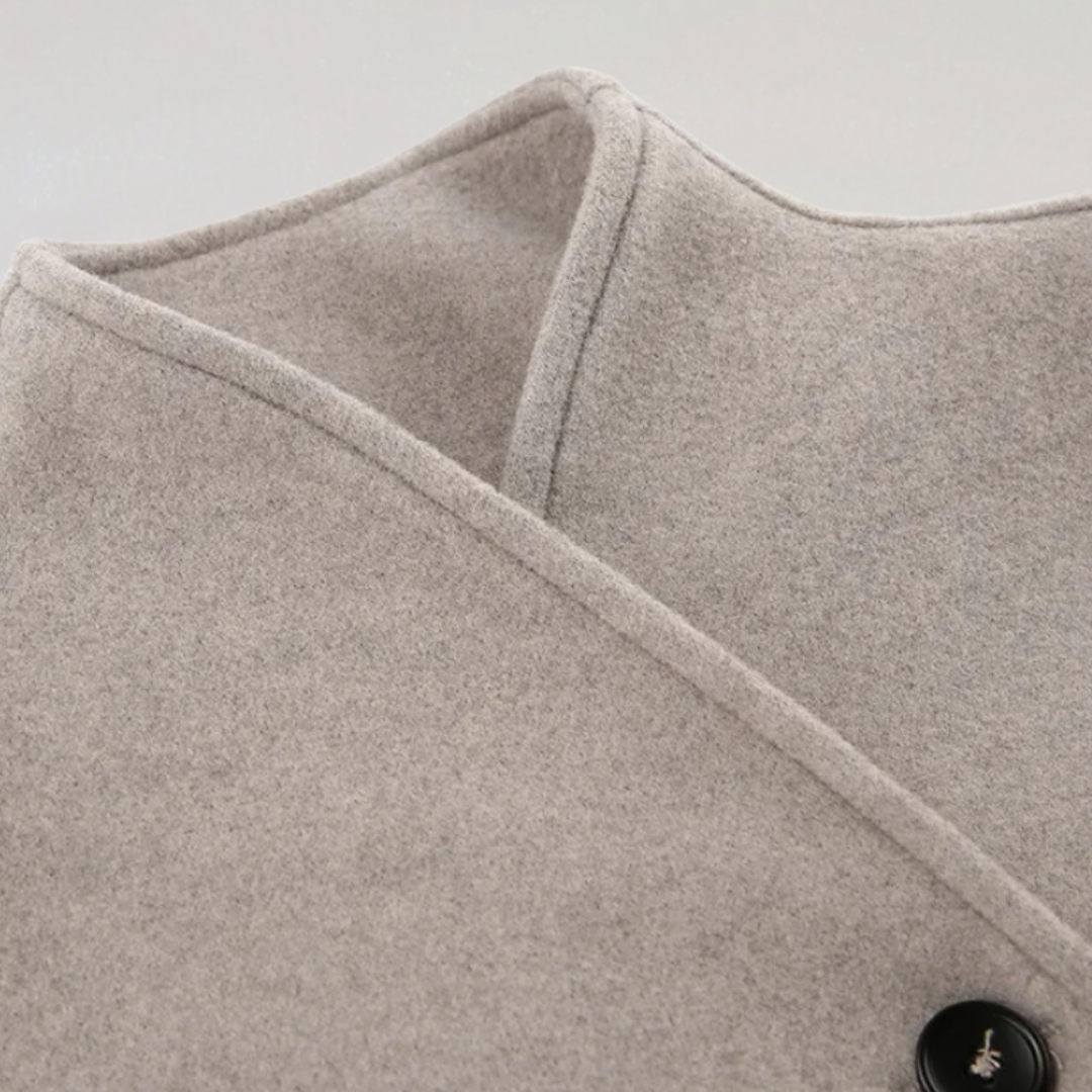 Double Breasted Wool Coat | Chic Autumn & Winter Outerwear