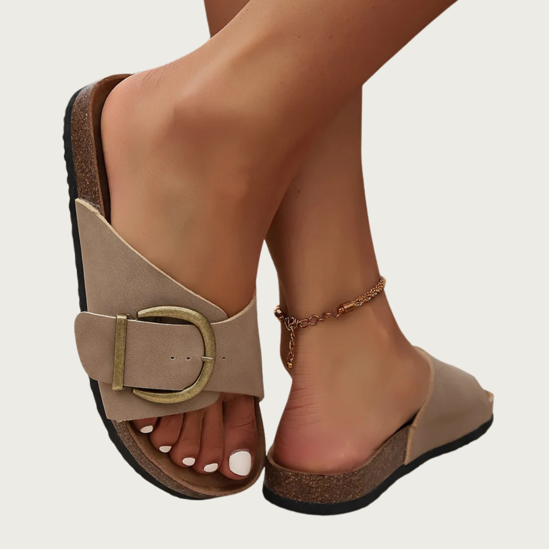 Buckle Summer Slip-On Sandals