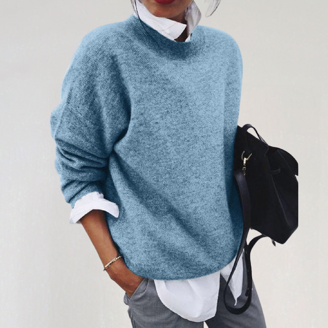 Women’s Elegant Knit Sweater | Casual Fall Winter Pullover