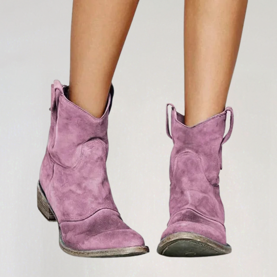 Women’s Suede Western Ankle Boots