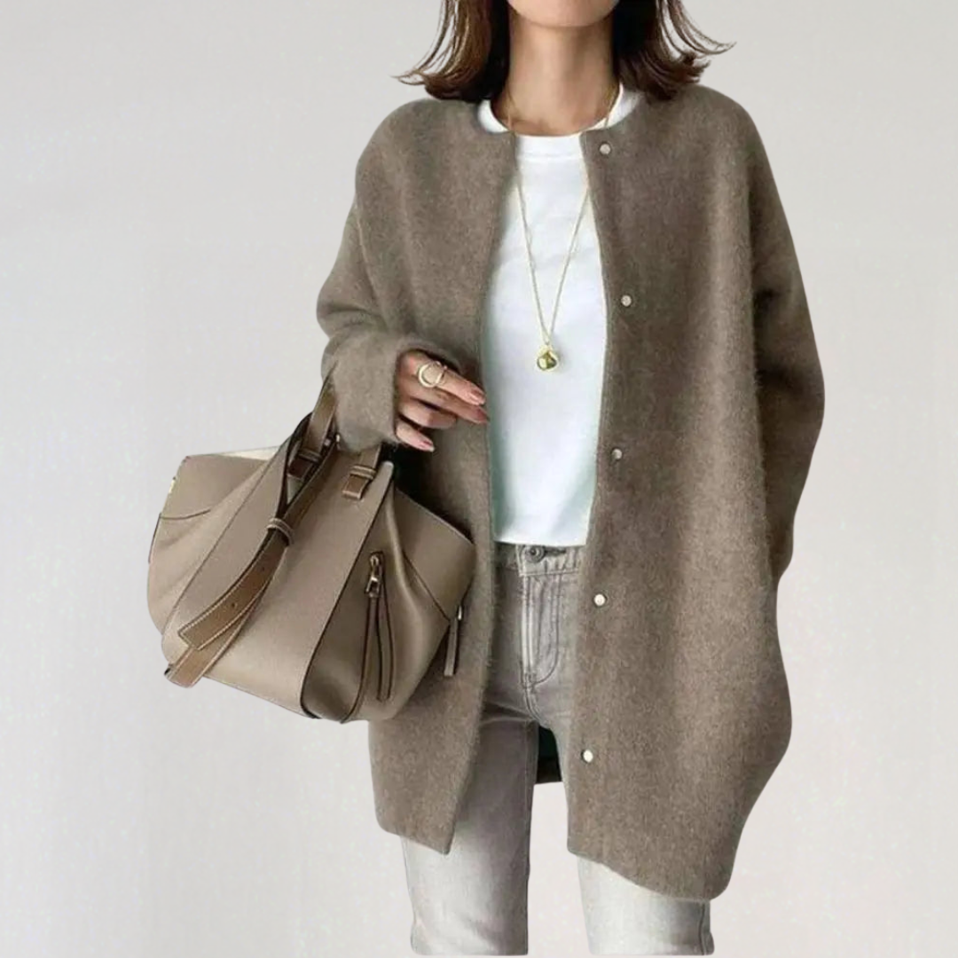 Oversized Wool Mohair Cardigan for Women