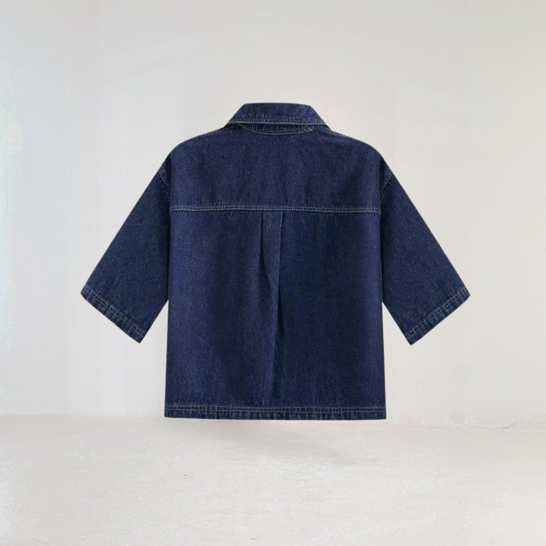 Cropped Denim Co-ord Set