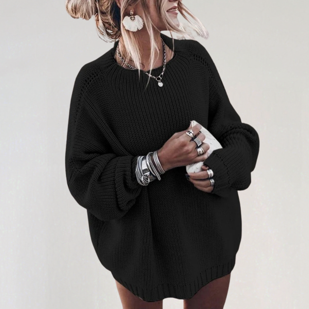 Elegant Loose Sweater with Long Sleeves