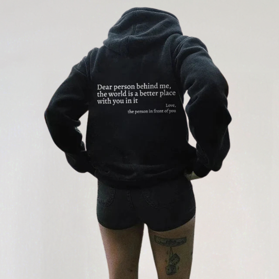Inspirational Quote Hoodie | Oversized Graphic Hoodie for Women & Men