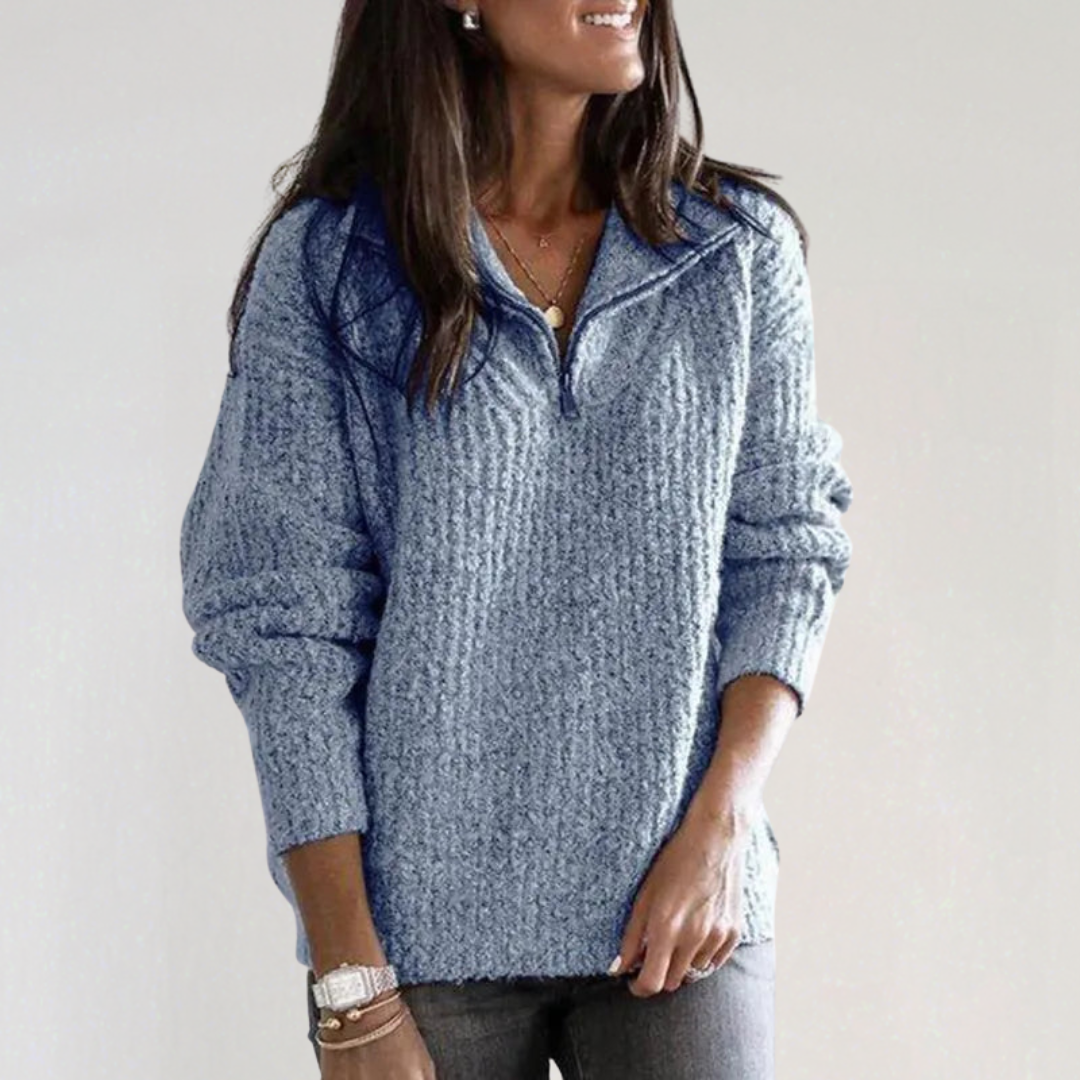 Women's half-zip sweater
