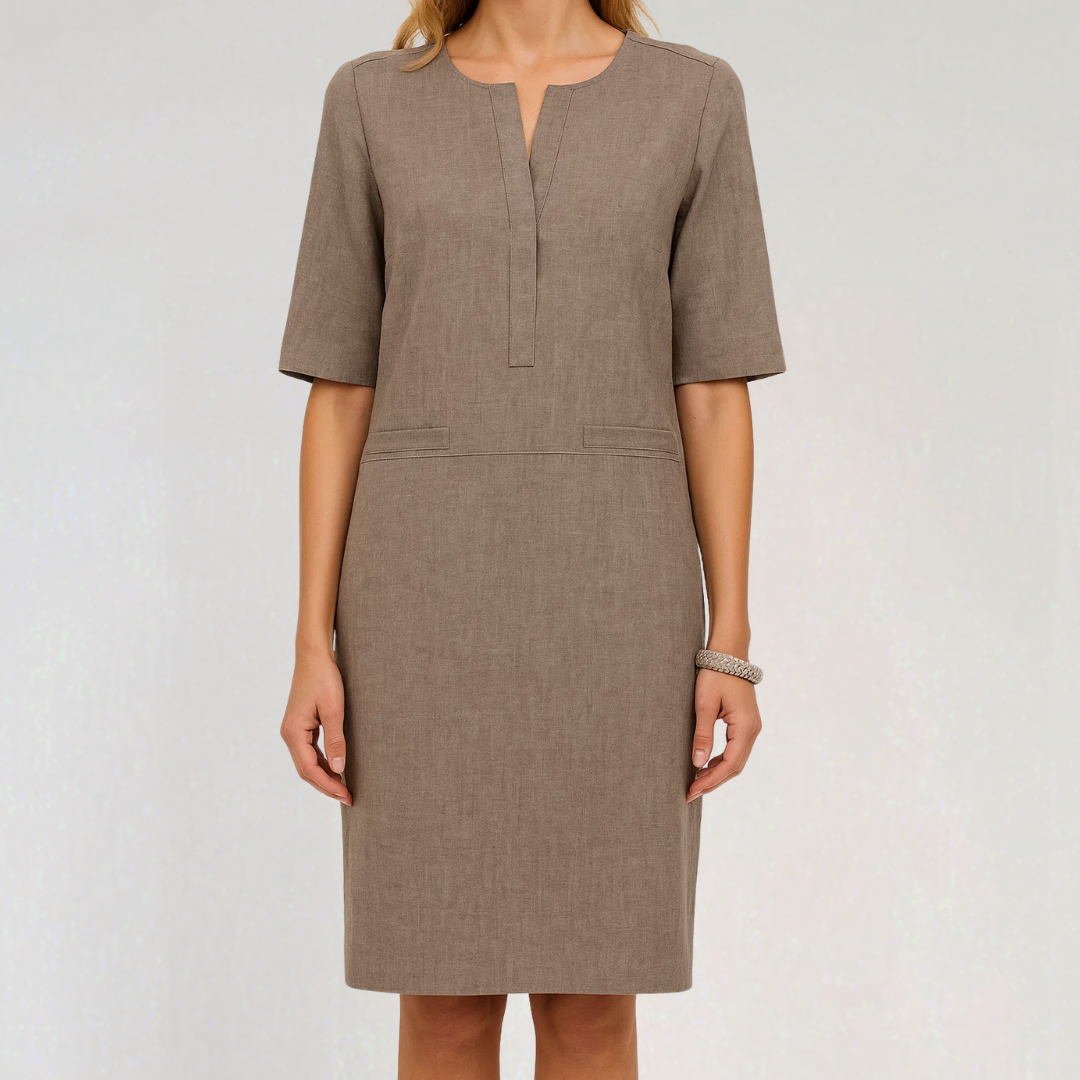 Luxury Cotton Midi Dress for Women