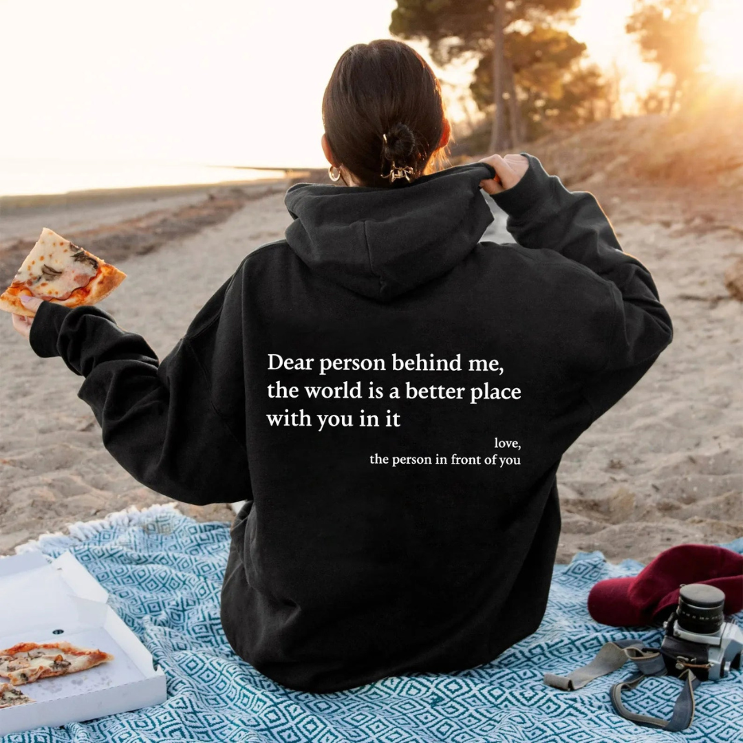 Inspirational Quote Hoodie | Oversized Graphic Hoodie for Women & Men
