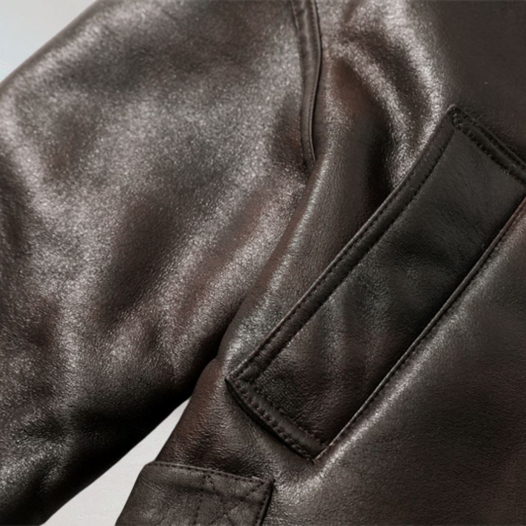 Vintage Shearling Aviator Jacket