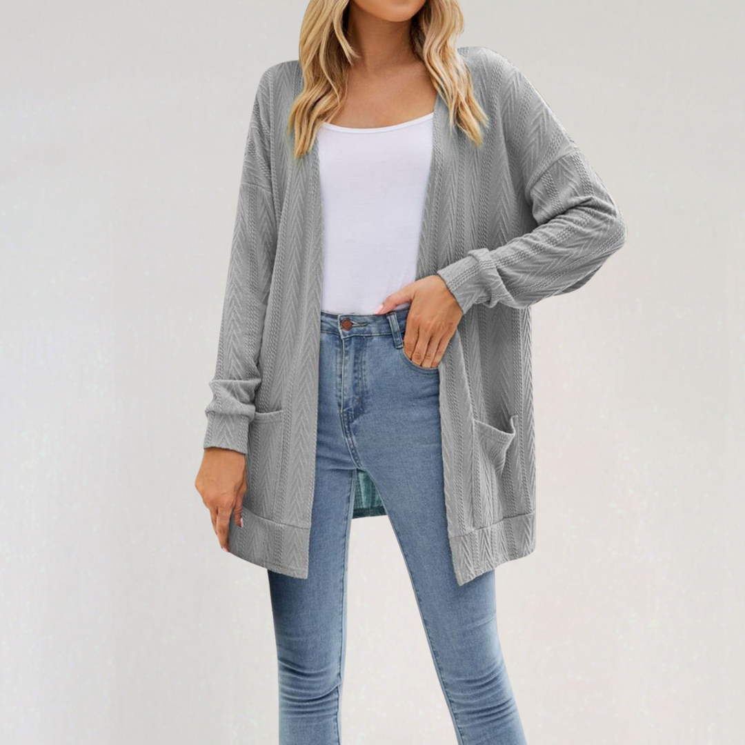 Textured Knit Cardigan | Lightweight Cozy Layering Essential