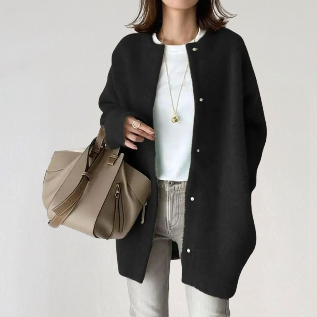 Oversized Wool Mohair Cardigan for Women