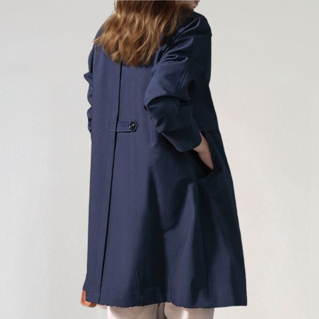Elegant Single Button Trench Coat for Women