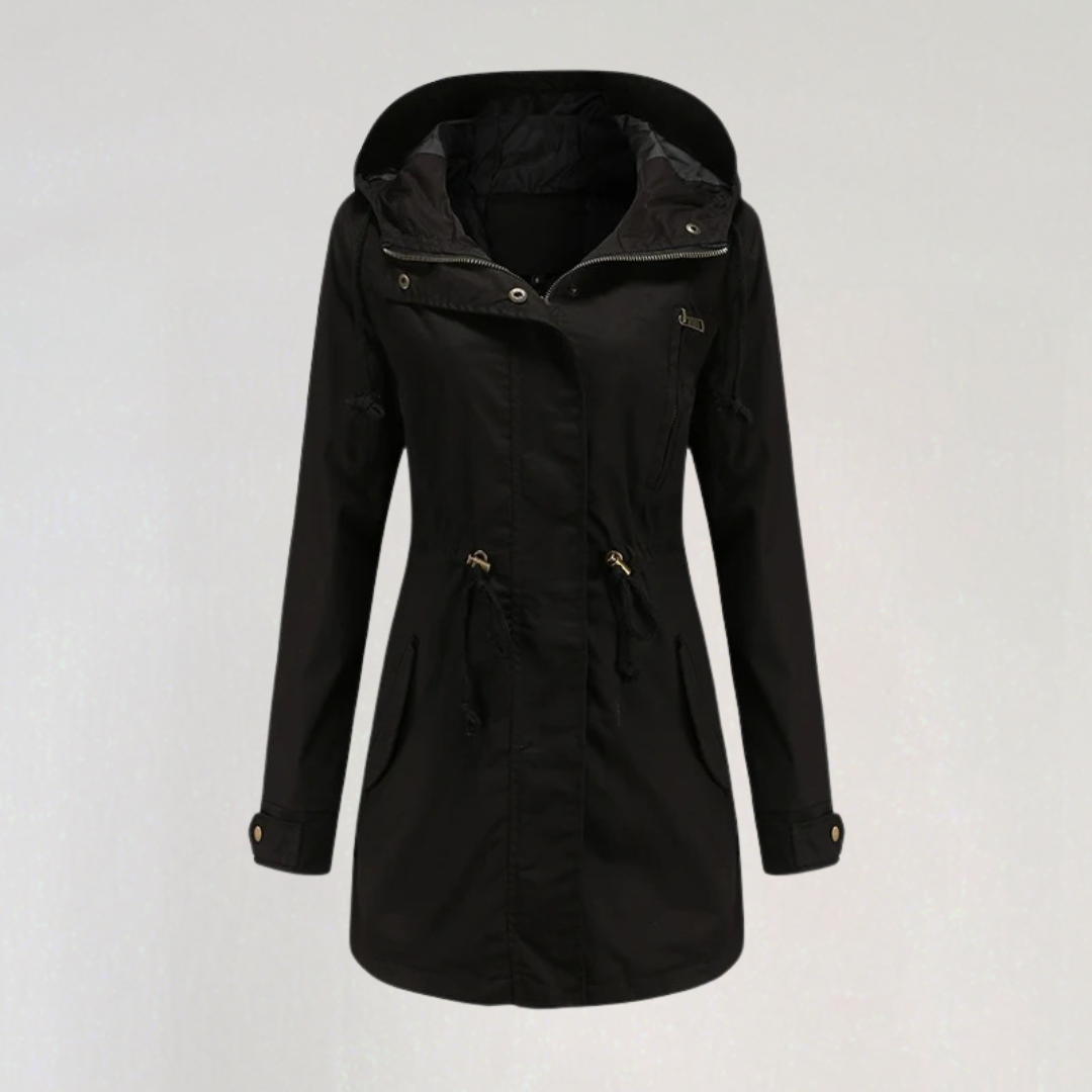 Waterproof Fall Rain Jacket with Hood | Lightweight Windbreaker Parka Coat