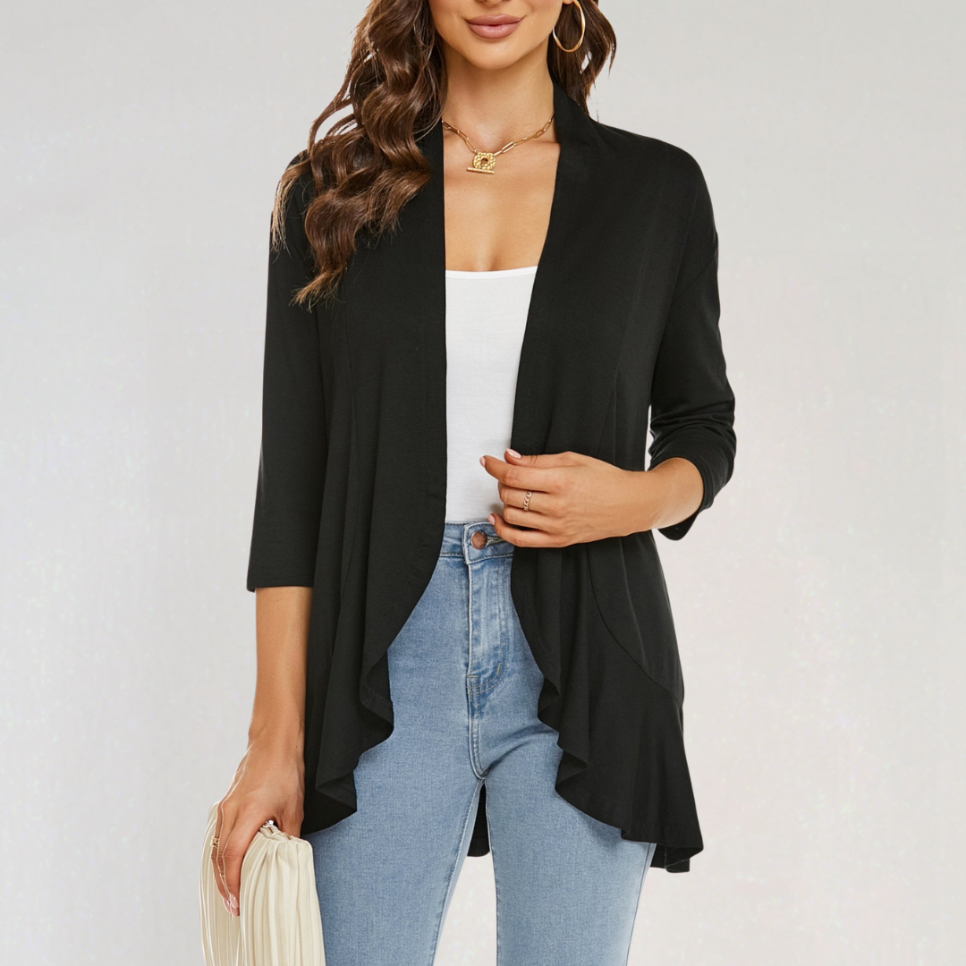 Lightweight Cardigan with Open Front