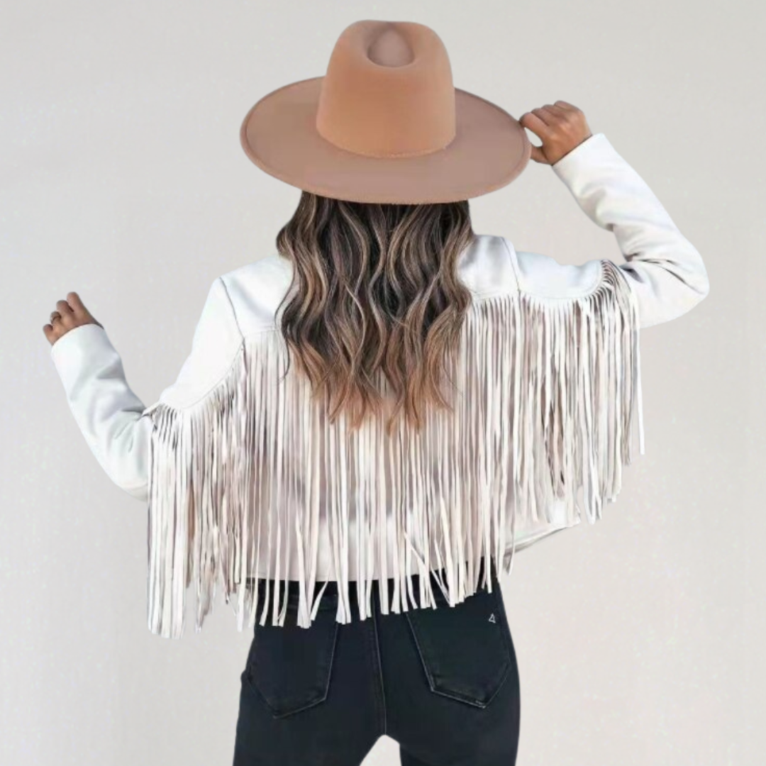 Women’s Fringe Suede Jacket | Western Boho Cowboy Style Coat
