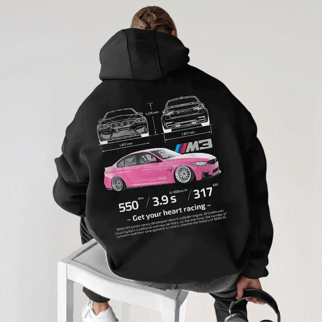 Comfy Oversized Racing Hoodie for Women and Men