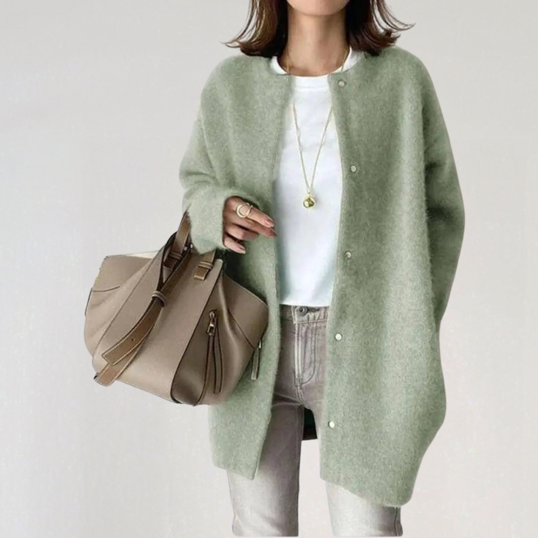 Oversized Wool Mohair Cardigan for Women