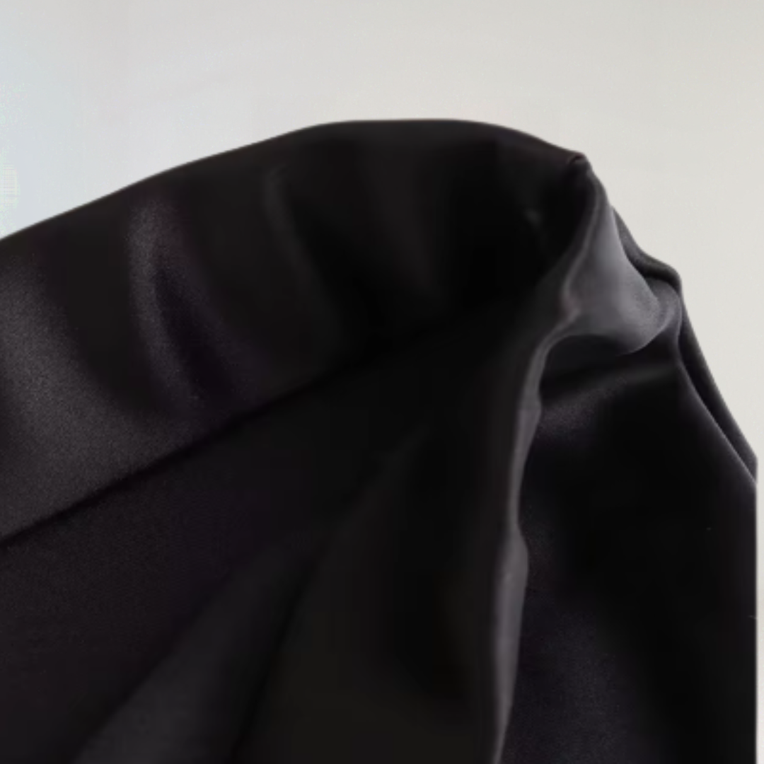 Elegant Satin Midi Skirt