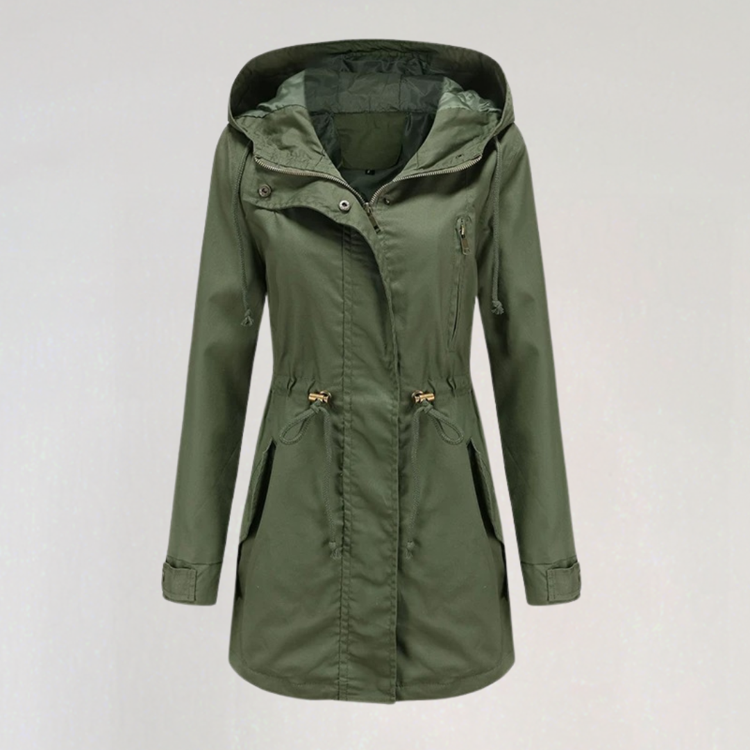 Waterproof Fall Rain Jacket with Hood | Lightweight Windbreaker Parka Coat