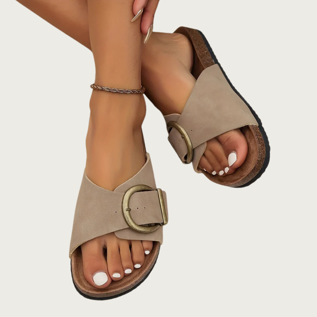 Buckle Summer Slip-On Sandals