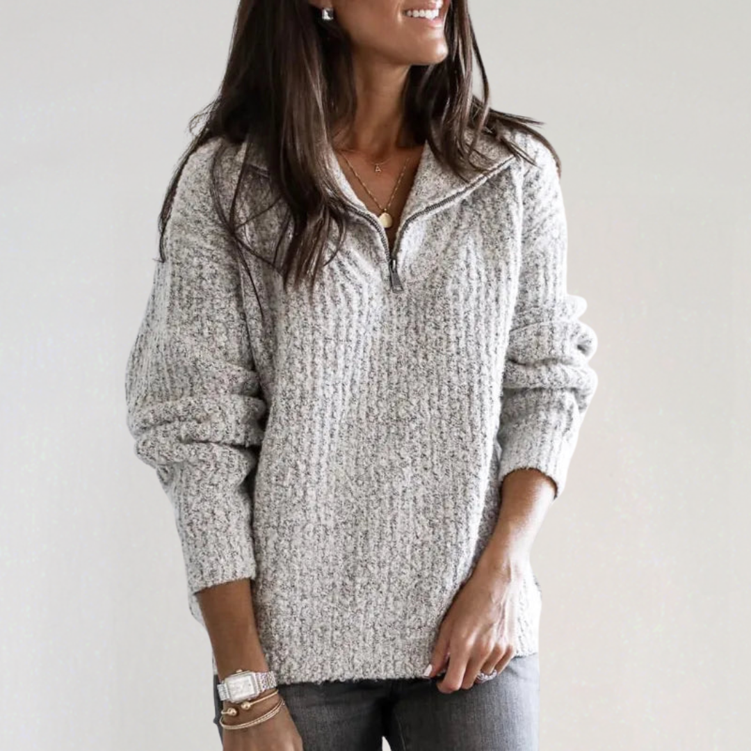 Women's half-zip sweater