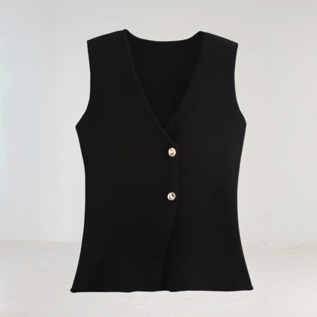 Elegant Buttoned Knit Cardigan