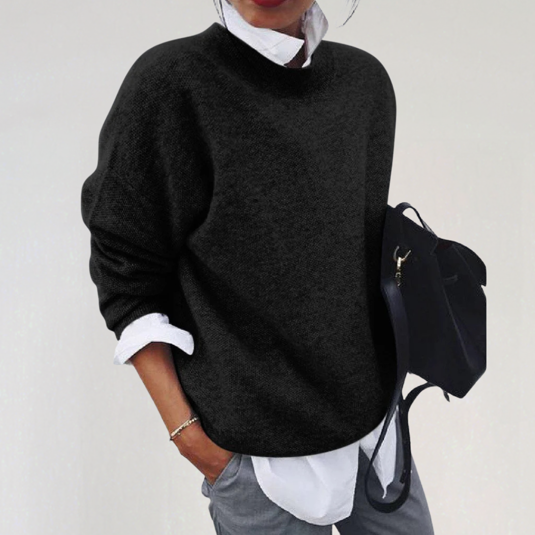 Women’s Elegant Knit Sweater | Casual Fall Winter Pullover