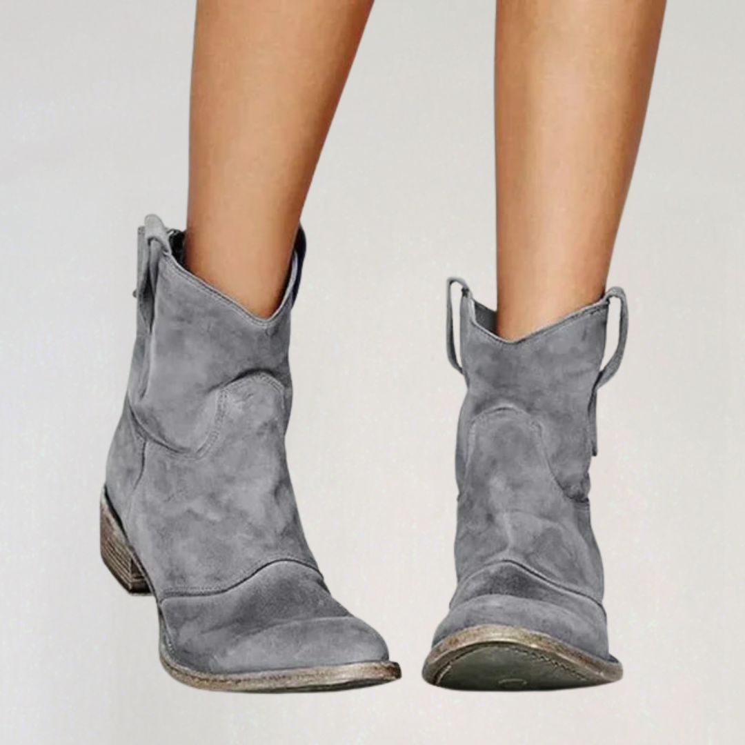 Women’s Suede Western Ankle Boots