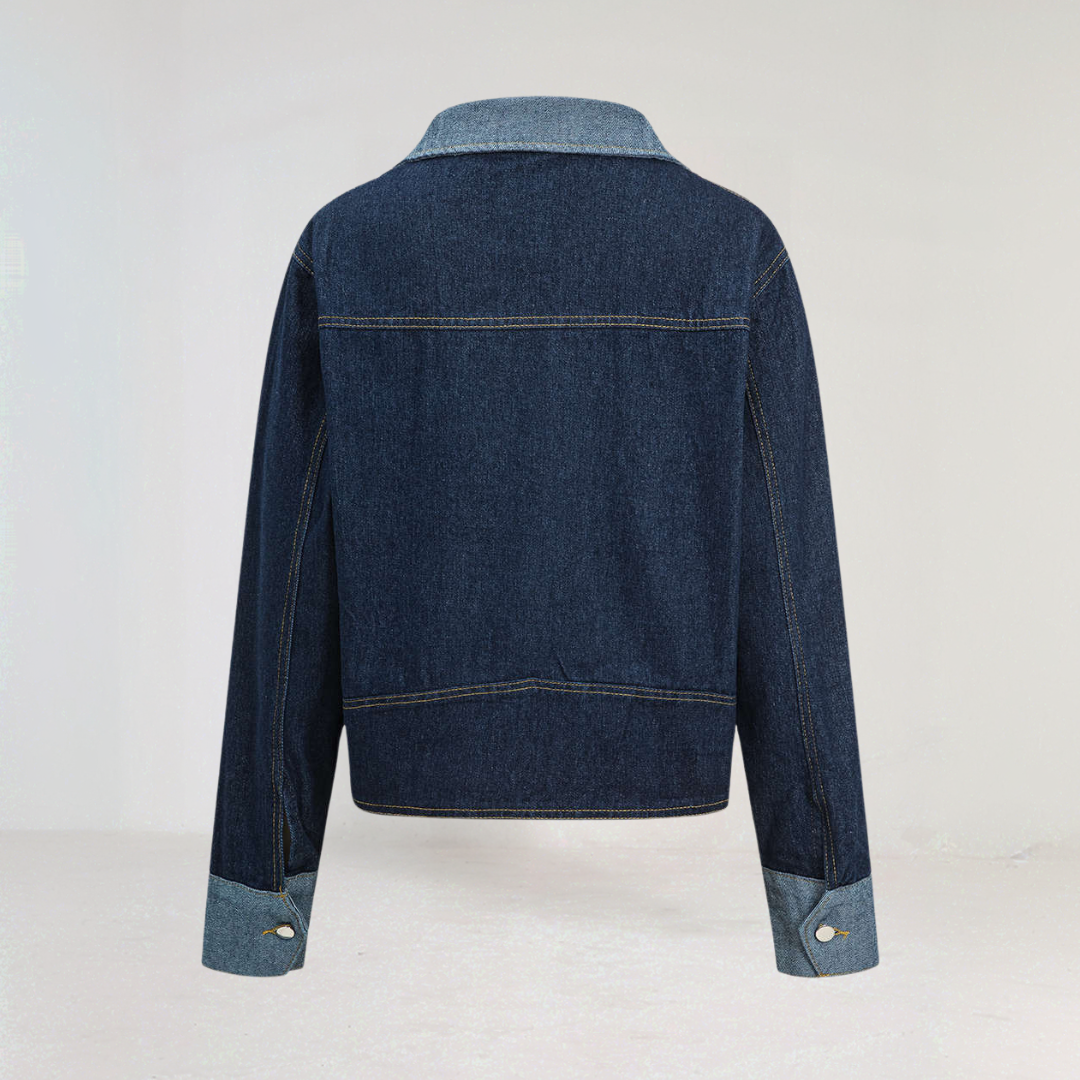 Trendy Patchwork Denim Jacket