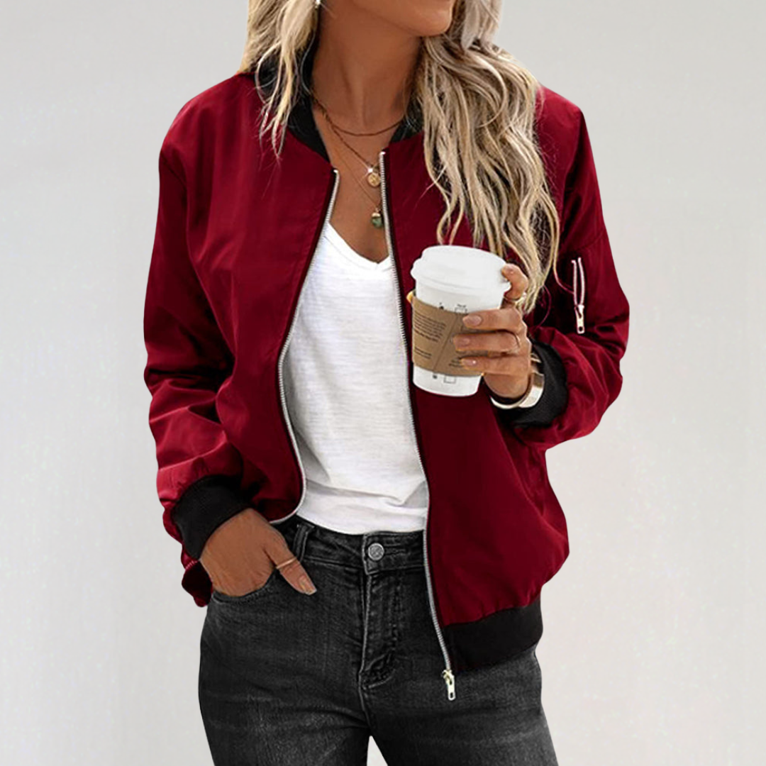 Lightweight Bomber Jacket for Women