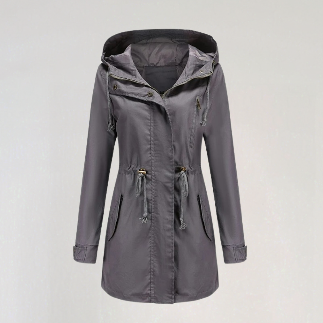 Waterproof Fall Rain Jacket with Hood | Lightweight Windbreaker Parka Coat