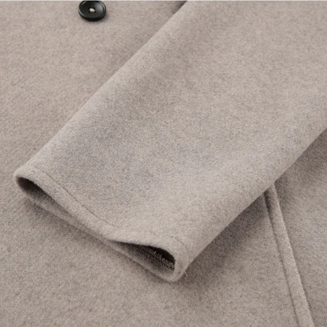 Double Breasted Wool Coat | Chic Autumn & Winter Outerwear