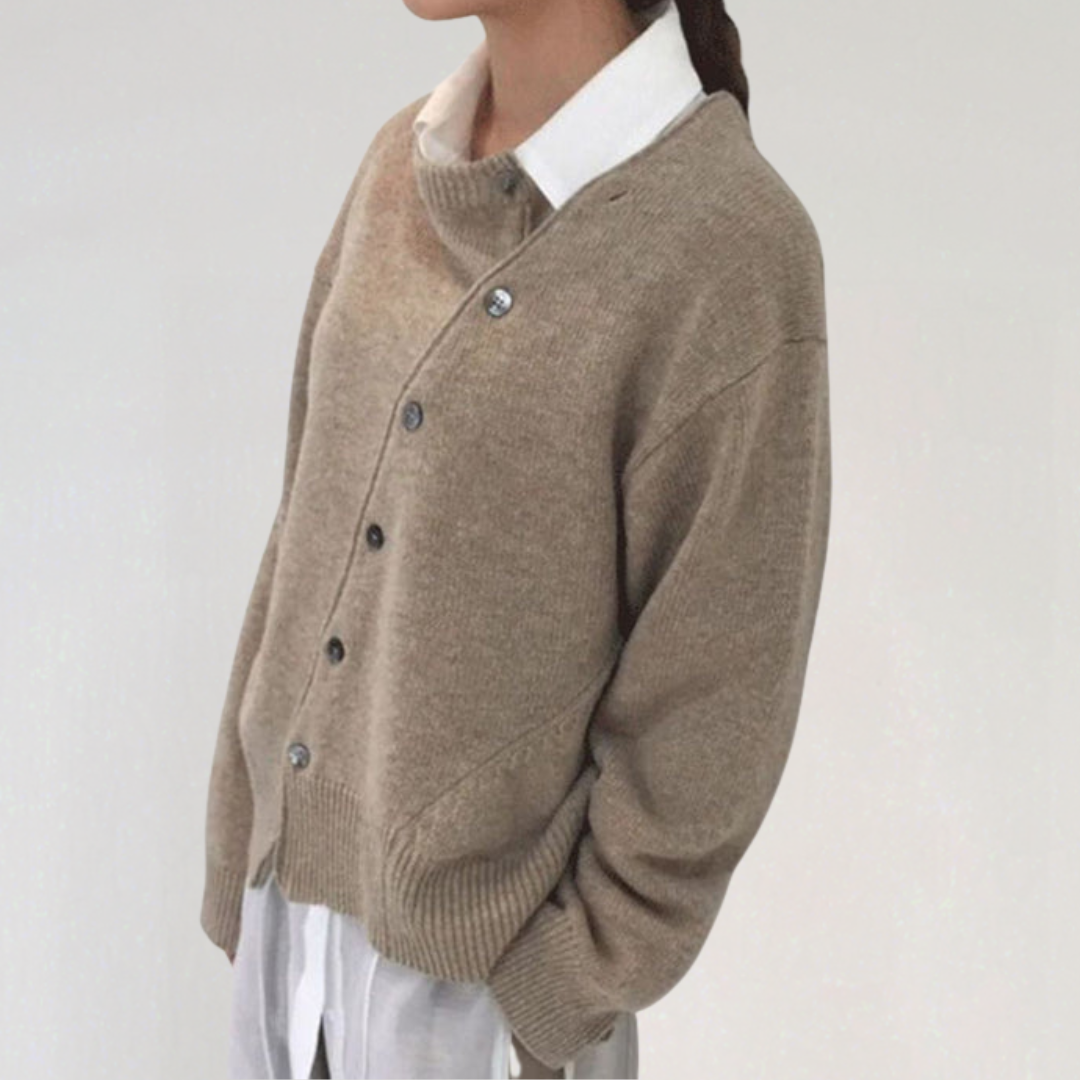 Asymmetrical Knitted Cardigan