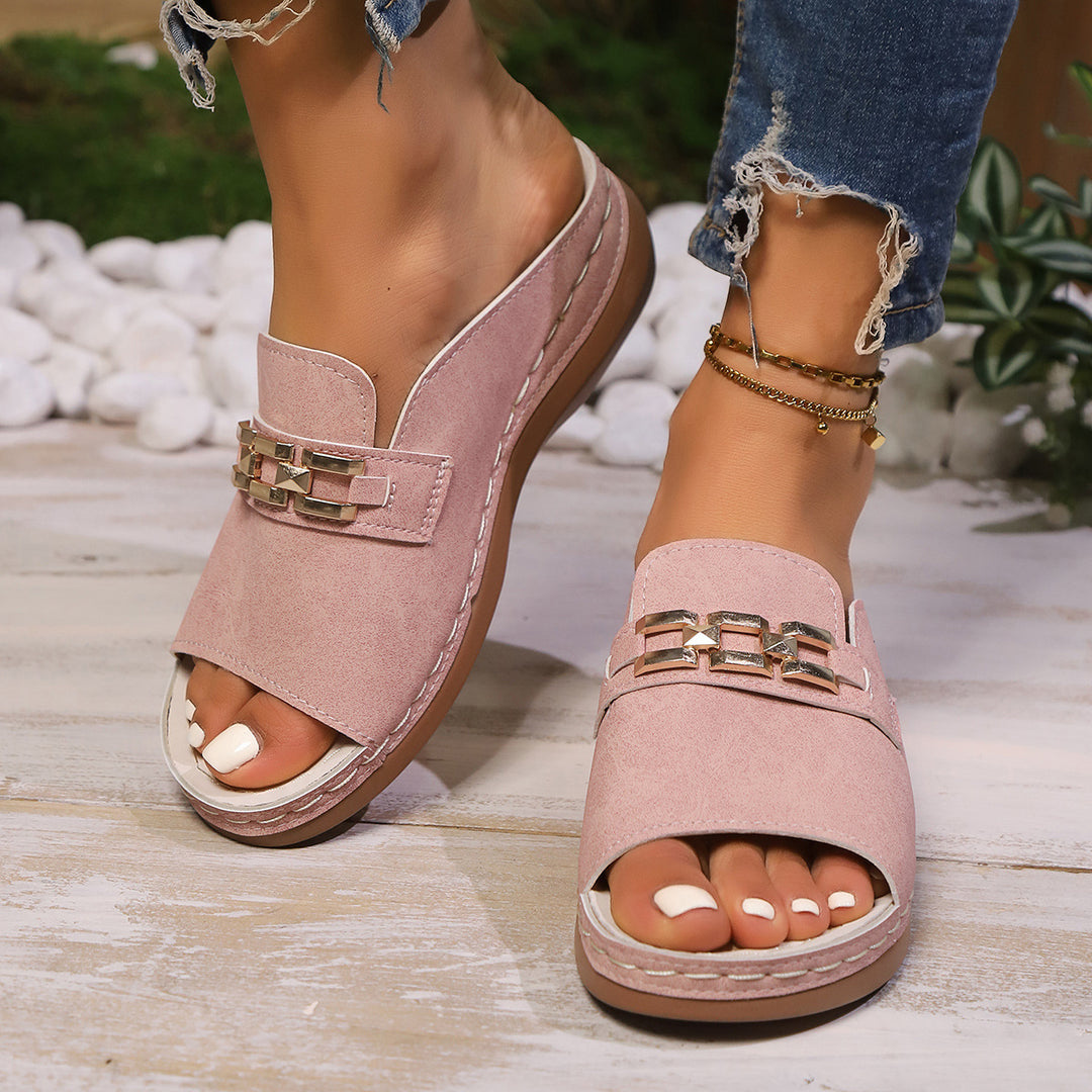 Orthopedic Platform Slip-On Sandals for Women
