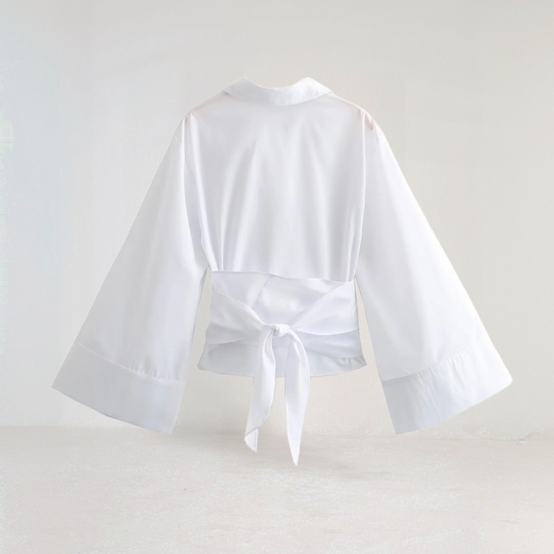 Long Sleeve Kimono Blouse